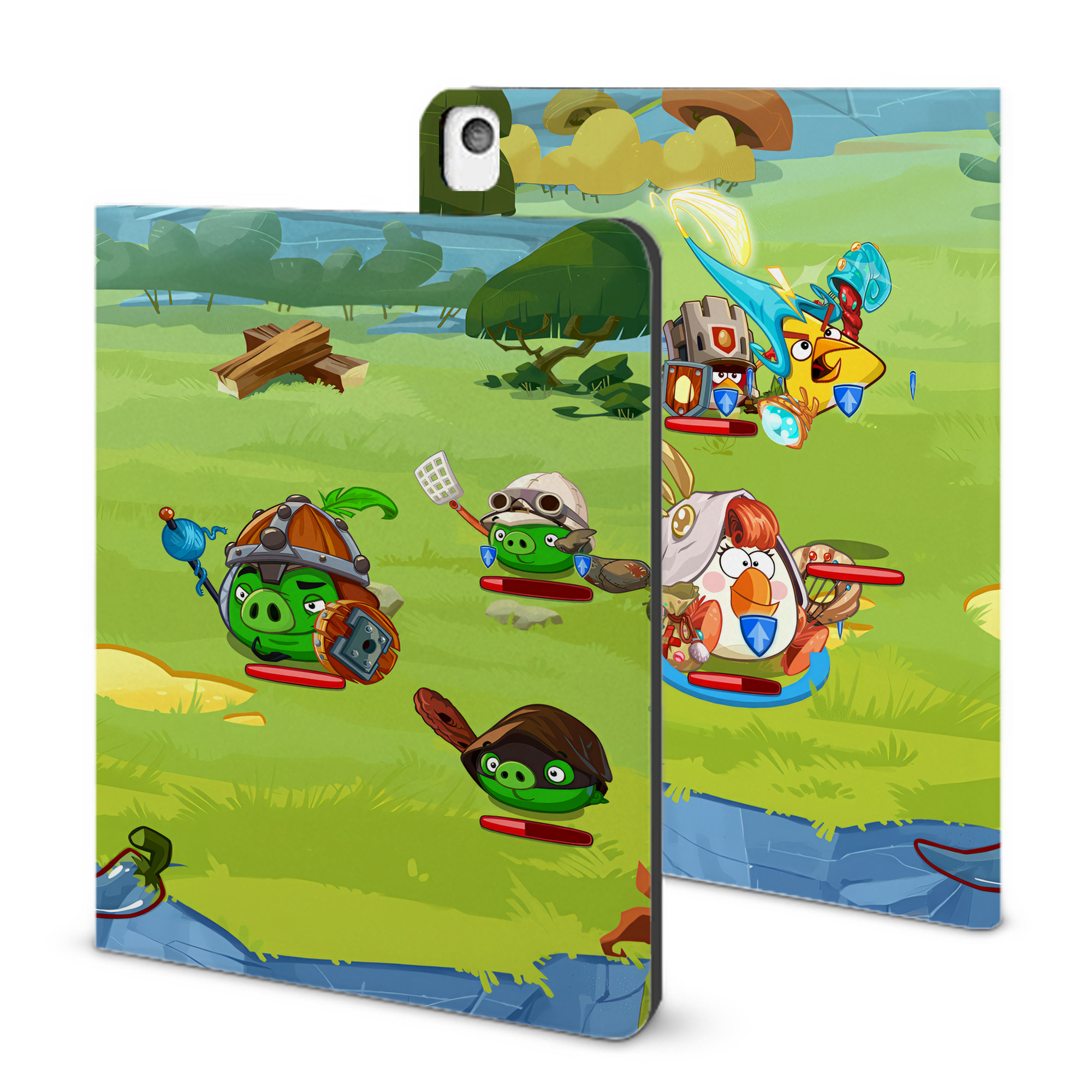 （画像用） Angry Birds アングリーバード IPadケース ペンホルダー付き ブックスタイルデザイン